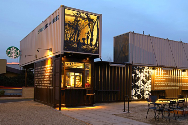 Container cafenea exterior